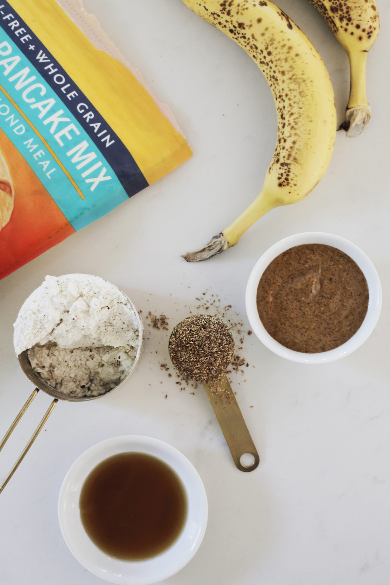 GlutenFree Vegan Almond Butter & Banana Waffles